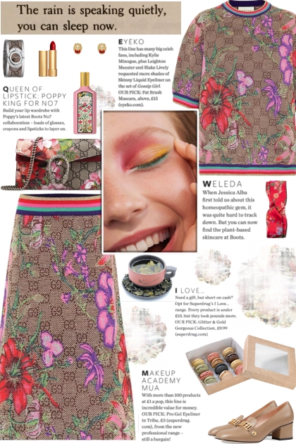How to wear a Co-Ord Floral-Knit Skirt Set!- Combinaciónde moda
