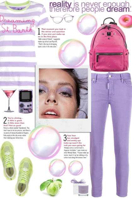 How to wear a Stripe Graphic-Print Top!- Combinazione di moda