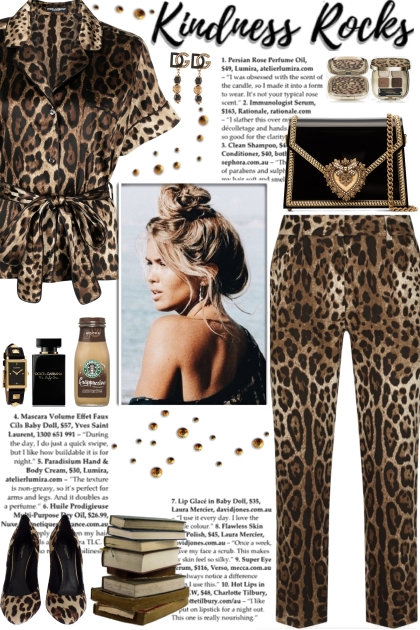 How to wear a Co-Ord Leopard-Print Pant Set!