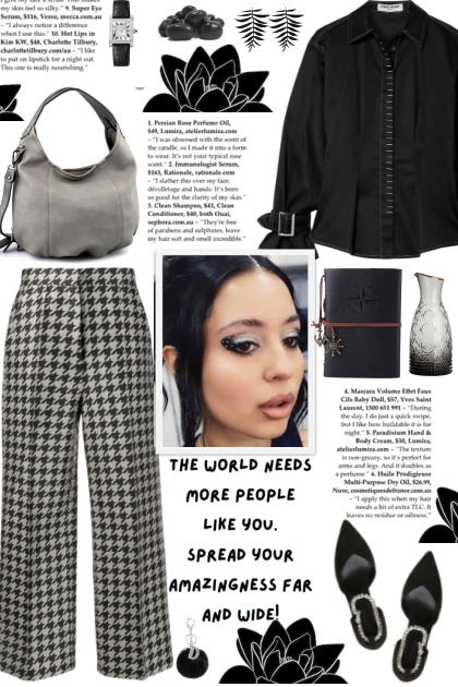 How to wear Houndstooth-Print Trousers!