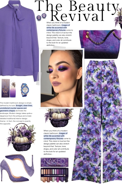 How to wear Floral Wide-Leg Trousers!- Fashion set