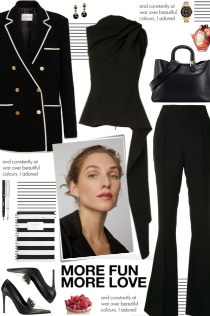 How to wear a Contrast-Trim Blazer!- Combinaciónde moda