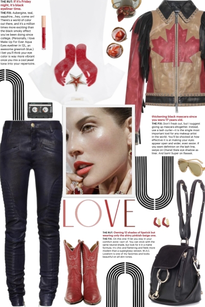 How to wear a Maple-Leaf Detail Leather Jacket!