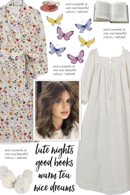 How to wear a Floral Print Cotton Long Robe!- combinação de moda