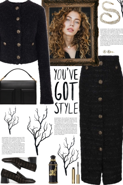 How to wear a Co-Ord Black Button Tweed Set!