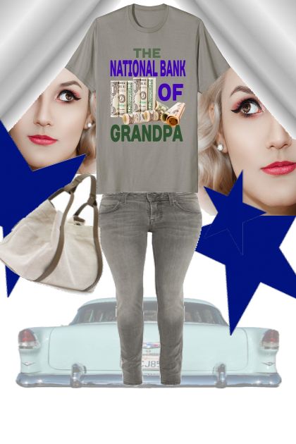 Bank of Grandpa- Combinazione di moda