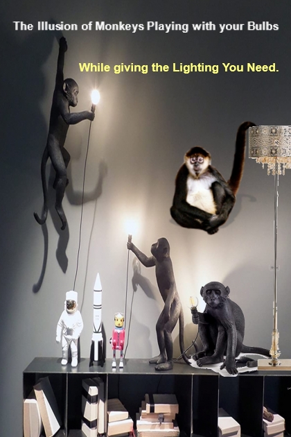 Monkey Lamp- Fashion set