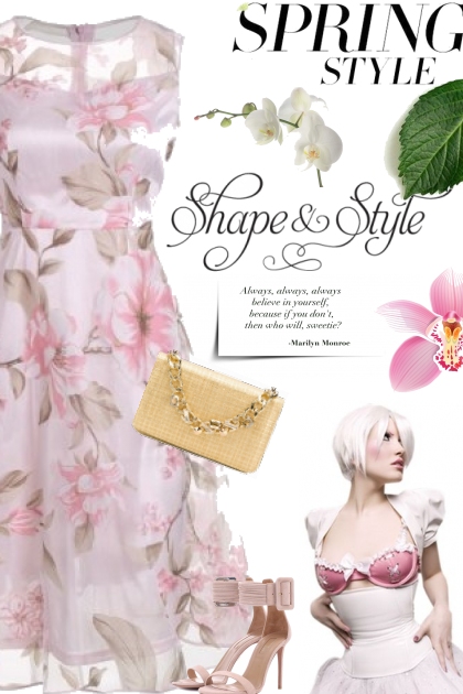 Pink Floral Dress- Combinaciónde moda