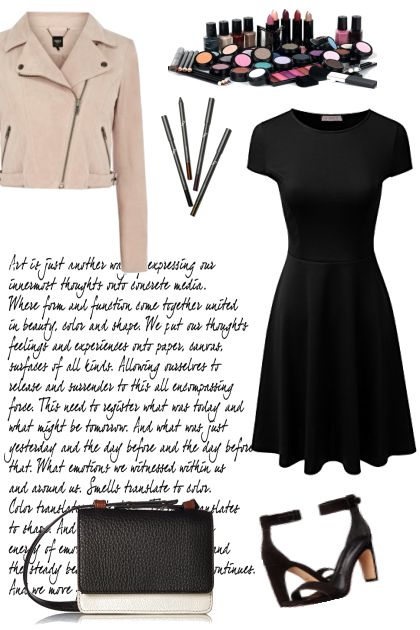 Black Dress- combinação de moda