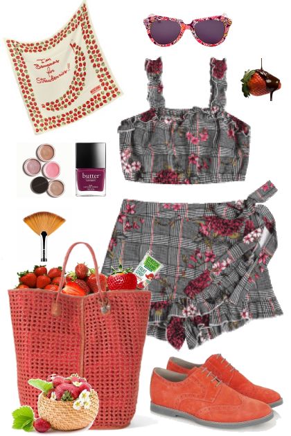Strawberry Picking Time!- Fashion set