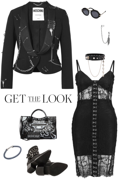 Get the Look in Black and Silver- Fashion set