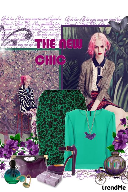 The new chic in cinderella carriage..- Combinazione di moda