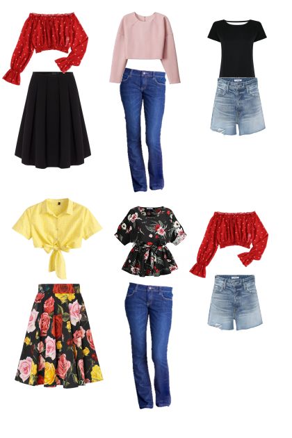  2nd set of Outfits- combinação de moda