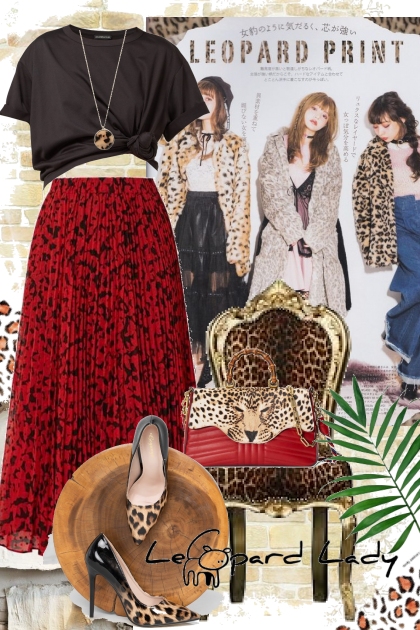 Leopard- combinação de moda
