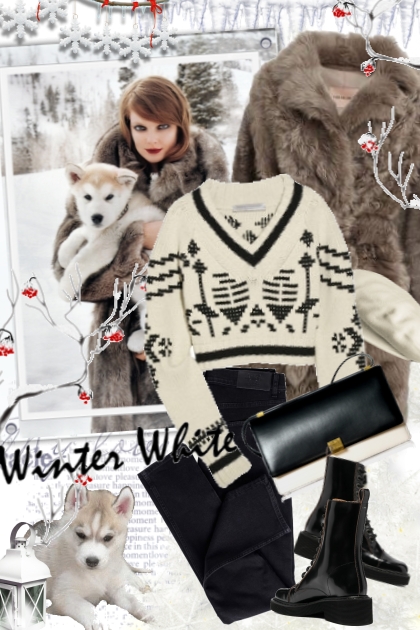 Winter white- combinação de moda
