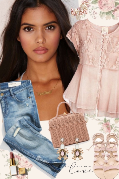 Lace and Jeans- Fashion set