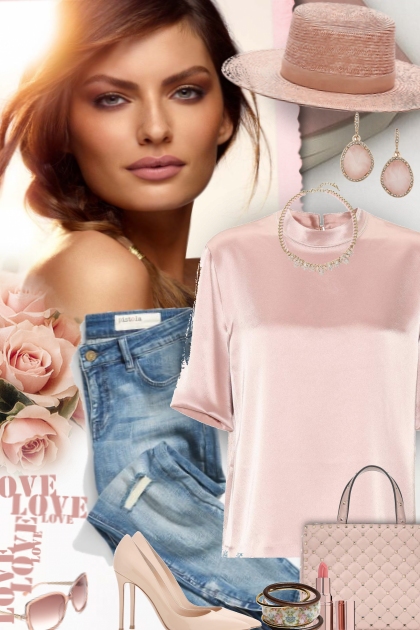Rose and denim- Combinaciónde moda