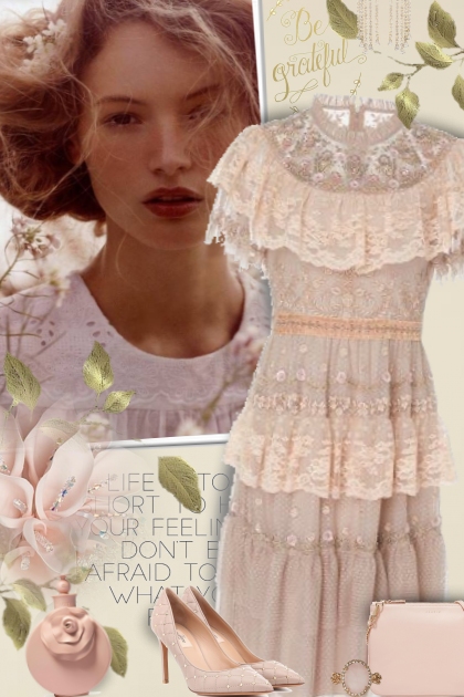 Romantic dress- Модное сочетание