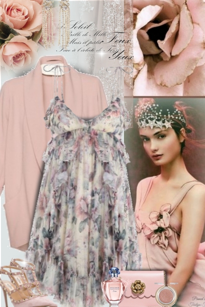 Flower dress- Модное сочетание