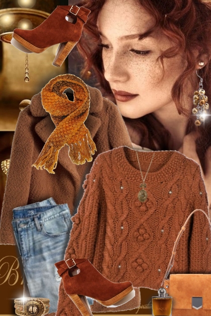 Brown and pearls- Fashion set