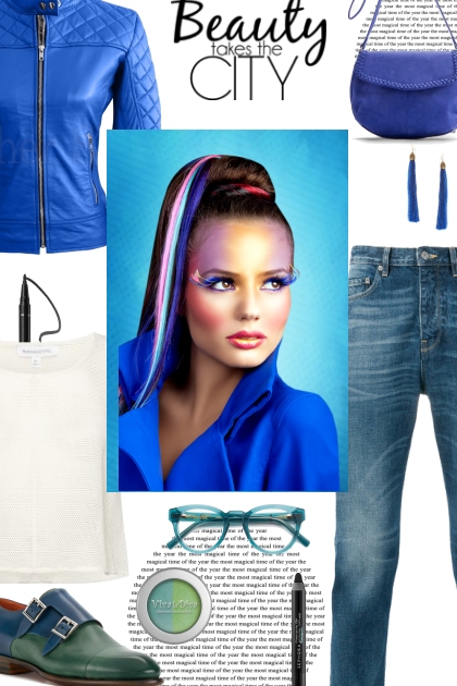 blue power- Combinazione di moda