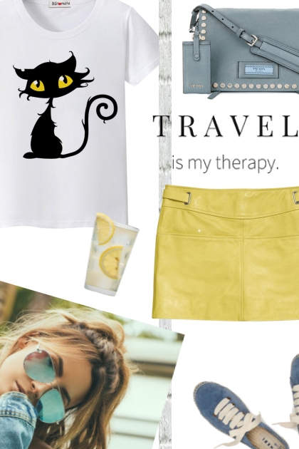Travel is my therapy- Combinaciónde moda