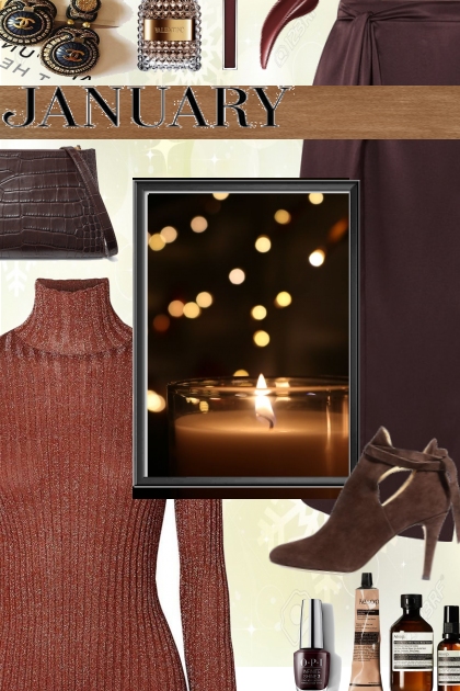 BROWN FOR JANUARY- Fashion set
