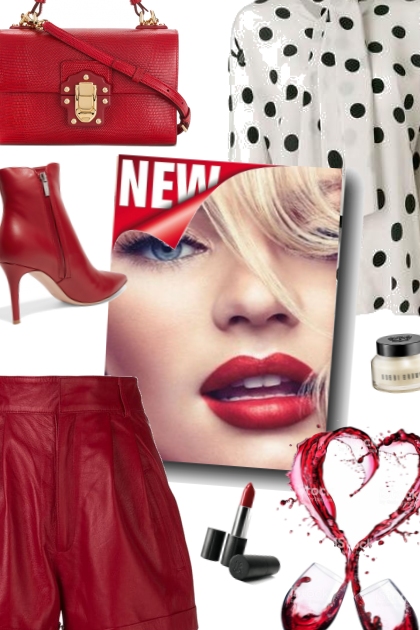  dots and red- Fashion set
