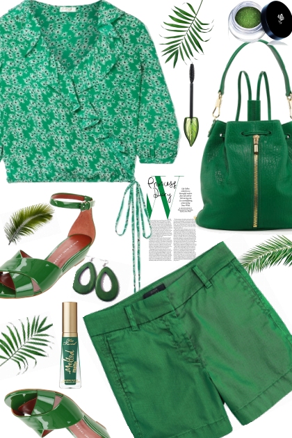 Go Green- combinação de moda