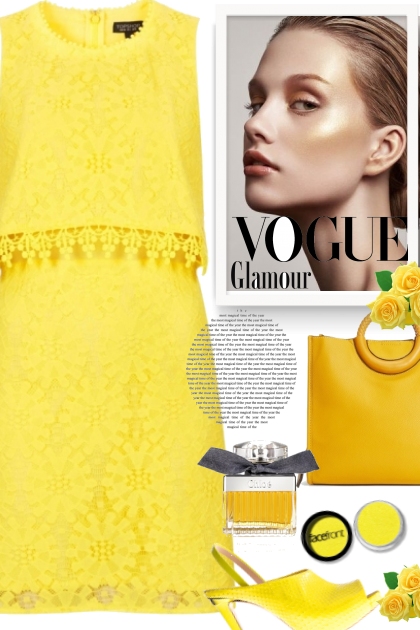 The Power Of Yellow- Fashion set