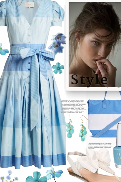 Just Blue- Combinazione di moda