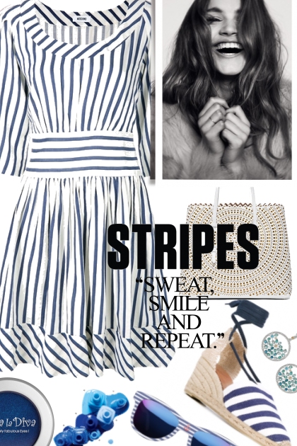 Stripes on Stripes- combinação de moda