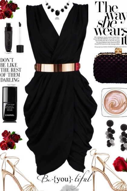 Black and Gold- combinação de moda