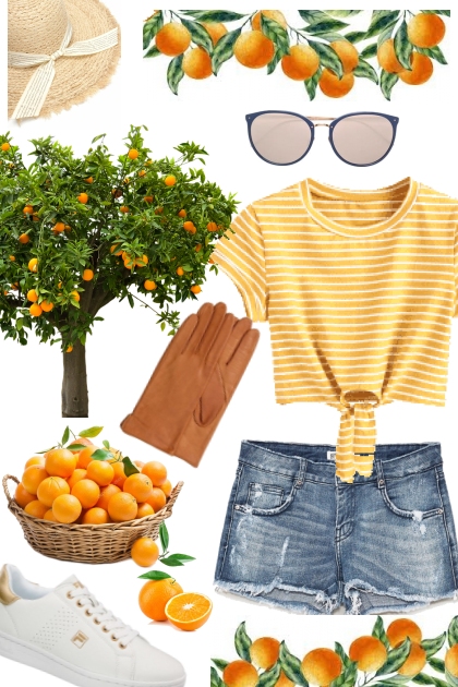 Picking Oranges- Fashion set