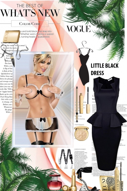 The little black dress- Модное сочетание