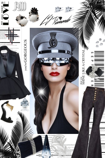 Only black and white by bluemoon- Fashion set