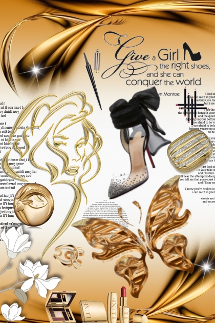 Give a girl the right shoes ... by bluemoon- combinação de moda
