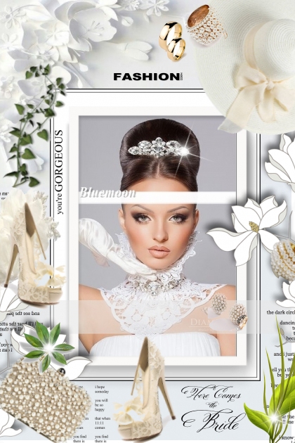 Here comes the bride by bluemoon- combinação de moda