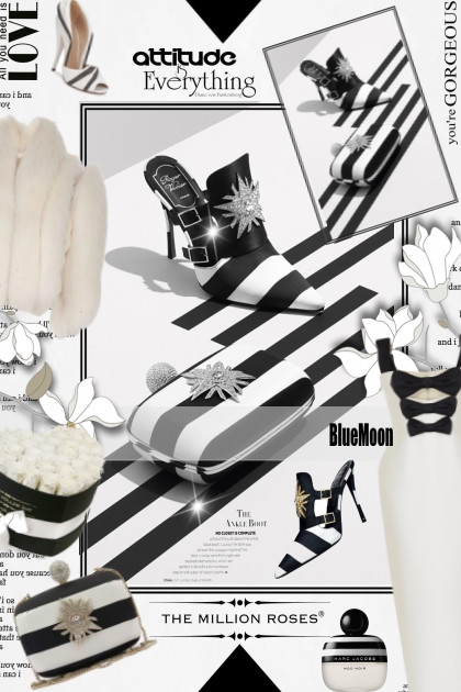 Love black and white - combinação de moda