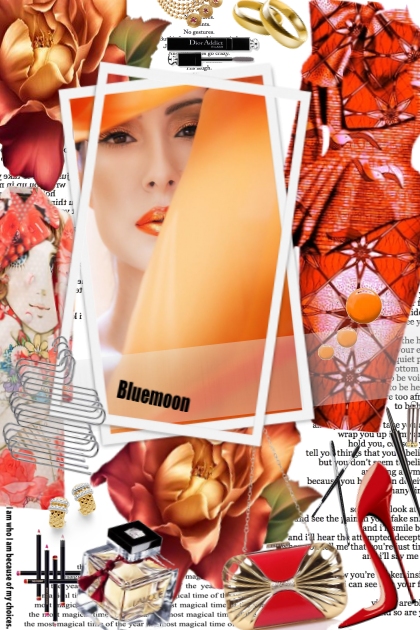 Orange For Queen Maxima by bluemoon- combinação de moda