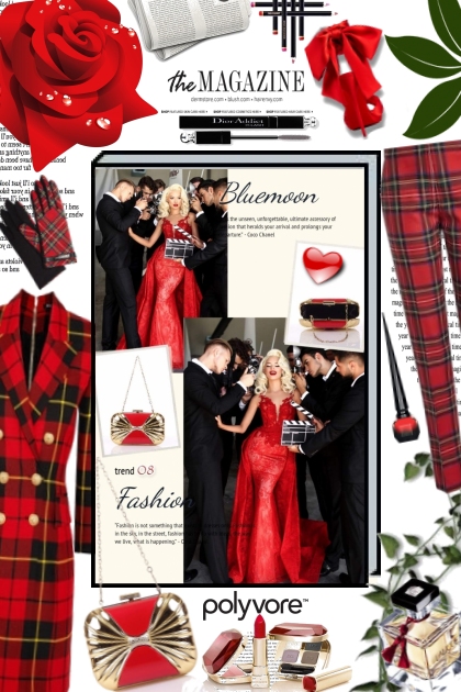 Red for Valentine- Combinaciónde moda