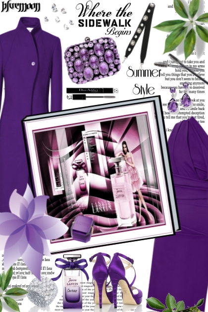 Lanvin Purple- combinação de moda