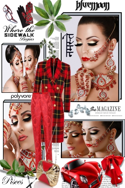 Red is gorgeous on my dear you by bluemoon- Fashion set