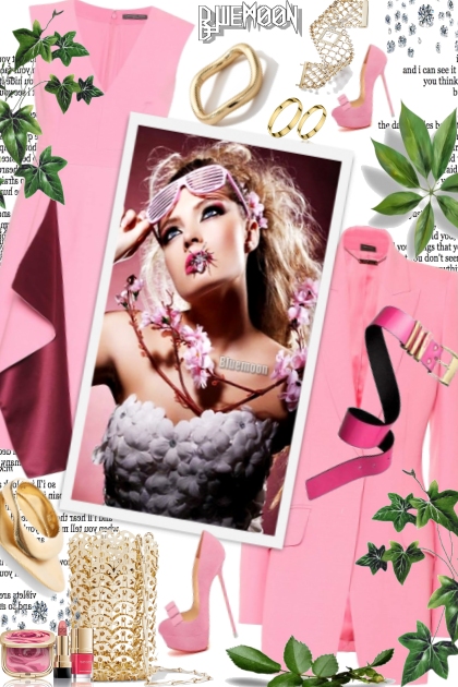 Keep calm and love Pink by bluemoon- combinação de moda