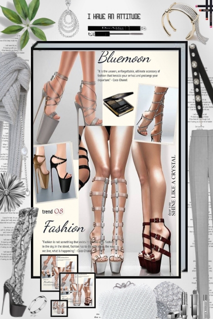 Sexy high heel boots by bluemoon- Fashion set