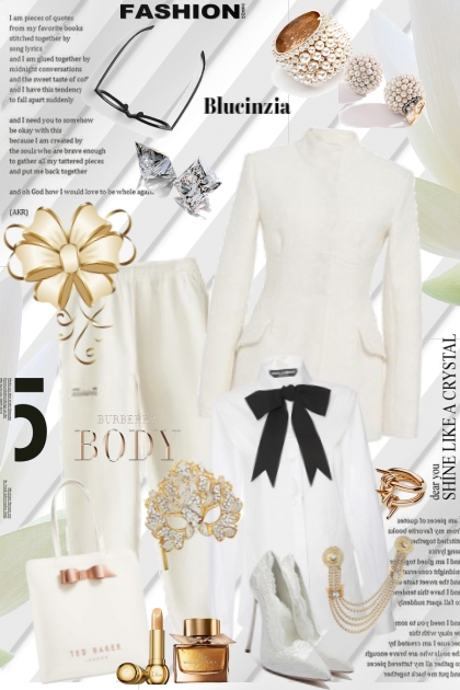 White and Gold- Fashion set