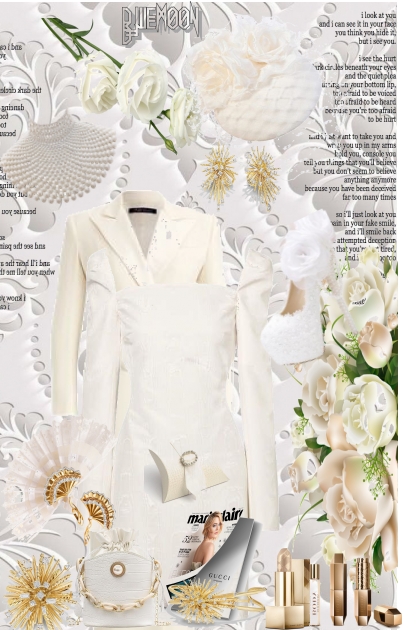 Roses are white and parfum by bluemoon- Fashion set