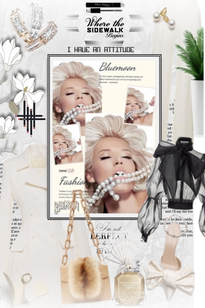 White and a little black by blucinzia- Fashion set