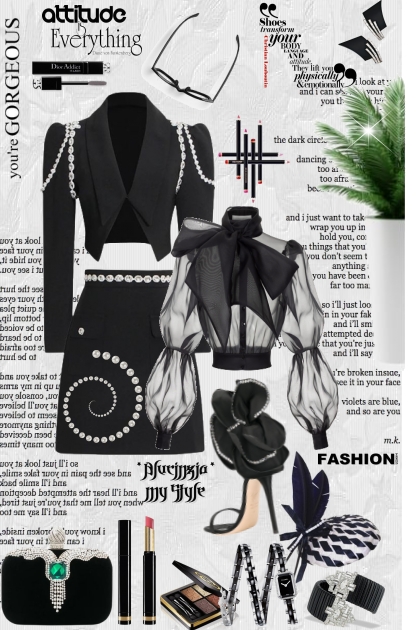 Blucinzia my style black fashion- combinação de moda