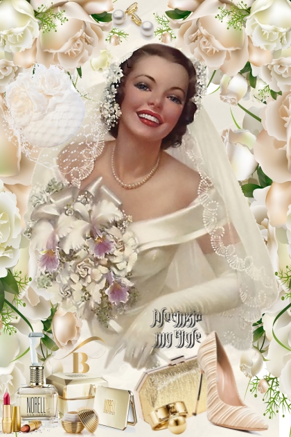Vintage bride by bluemoon- Fashion set